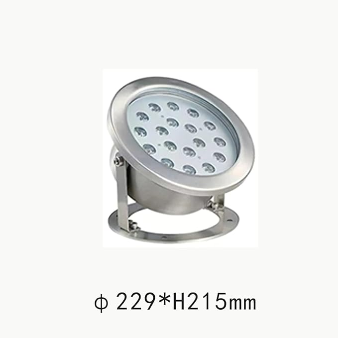 Submersible LED Fountain Lights - Underwater Landscape LightWaterproof Energy Saving Lights for Fish Pond Tank Pool Water Garden(White24W(DC24V))