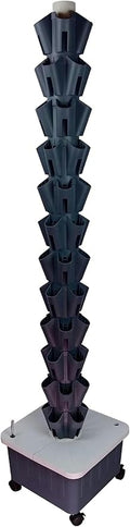 Hydroponics Growing SystemHydroponics Growing Tower Planter for Fruits Vegetables 5 Plants Per Layer 8/10/12 Layer (Color:A1Size:8 Layer)