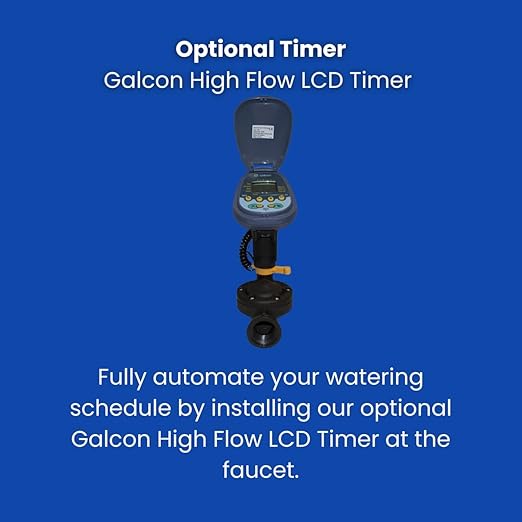 Automated Dripworks Premium Deck Garden Irrigation Kit for Watering Plants in Balconies/Terrace/Patios (with Timer) - Waters Upto 180 Plants | Agricultural Grade Components