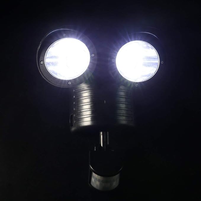 22 LED Solar Lamp Lights Human Sensor Light Double Head Garage Spotlight Waterproof Courtyard Landscape Corridor Wall Light