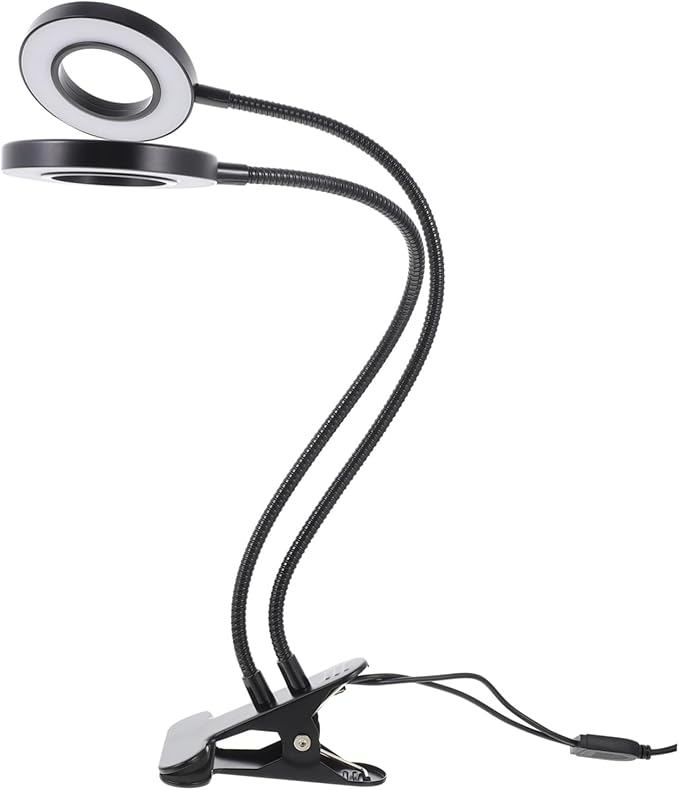 Adjustable LED Plant Growth Lamp Timer Dual-Head Clip-On Light for Indoor Use 5V Greenhouse Growing Light for Vegetables and Flowers