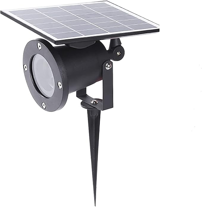 Outdoor LED Spotlight Waterproof Solar Spot Lights Bright Flag Light with Spiked Stand Landscape Automatic Mini Lawn Lamp 4.4W Graden Light Decorative Courtyard Christmas Snowflake HWD0177