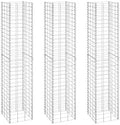 Raised Planter BoxPlants Elevated Garden BoxesElevated Vegetable Growing BedGrow Herbs and Vegetables OutdoorsGabion Raised Beds 3 pcs 11.8x11.8x59.1 Iron