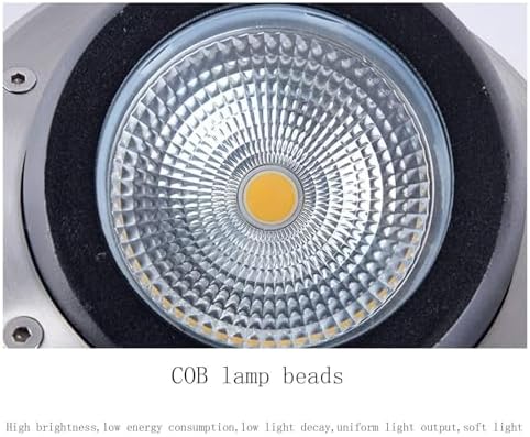 COB LED Landscape Spotlights - Waterproof IP65 Outdoor Recessed Lights for Gardens Lawns and Walls Adjustable Tilt-Head Design AC85-110V Perfect for Landscape Lighting