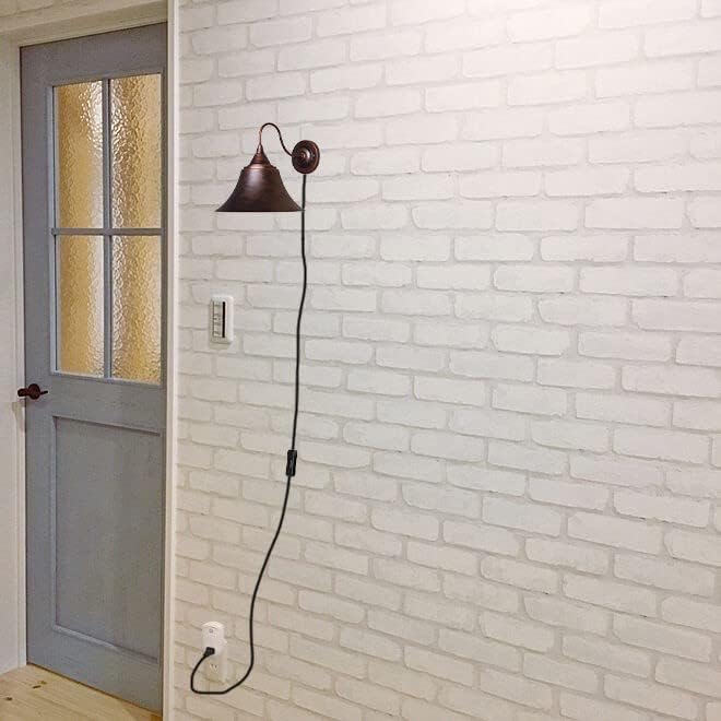 Hook Mounted Plant Light Full Spectrum 4500K 10W Adjusted Light Beam Range 15-60° Industrial Style Rust Wall Lamp for Indoor Plants Flowers Growing
