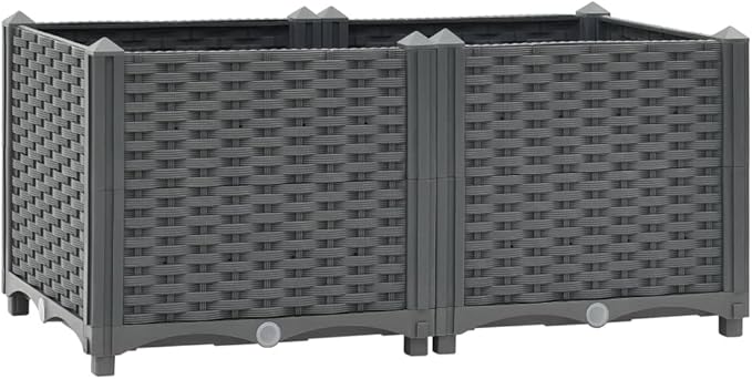 SKM Raised Bed 31.5x15.7x15 Polypropylene-04021026