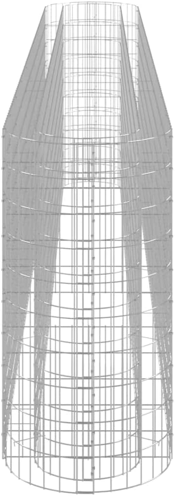 Gabion Raised Bed Galvanized Steel Welded Wire Extra Large Retaining Wall Fencing Cage for Garden Landscape Baskets (Silver) 182 Characters