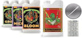 Advanced Nutrients Bloom Grow Micro 4L &amp Bud Ignitor 1L w/Conversion Card &amp Pipette