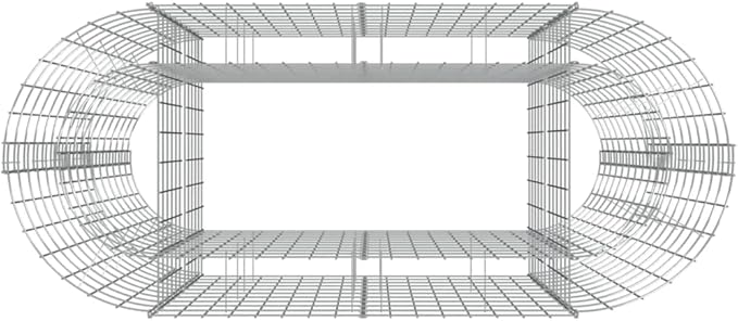 Gabion Raised Bed Galvanized Iron 47.2x19.7x39.417.55 KG152032