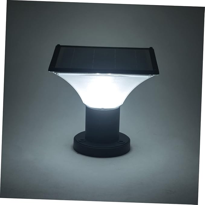 1pc Solar Fence Lamp Led Landscape Light Pillar Lamp Outdoor Garden Light Easy Install