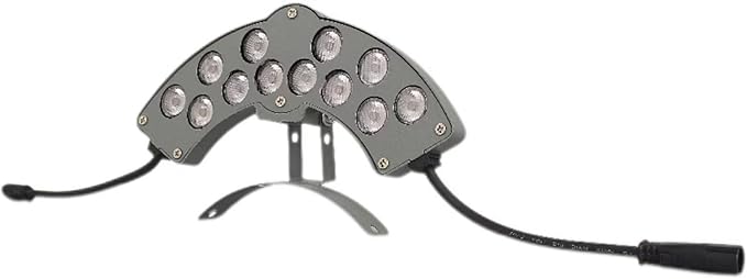 LED Corrugated Spotlight 24V Outdoor Waterproof Wall Washer Light IP65 Waterproof Decorative Crescent Lamp for Ancient BuildingsLighting Pavilions and Roofs(White)