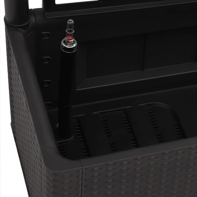 SKM Garden Raised Bed with Trellis and Self Watering System Anthracite-3969
