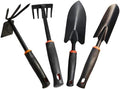 Uterstyle Garden Tool Set Heavy Duty 4pcs Garden Tools Including Spade Shovel Double Side WeederTrowel Cultivator Hand Rake