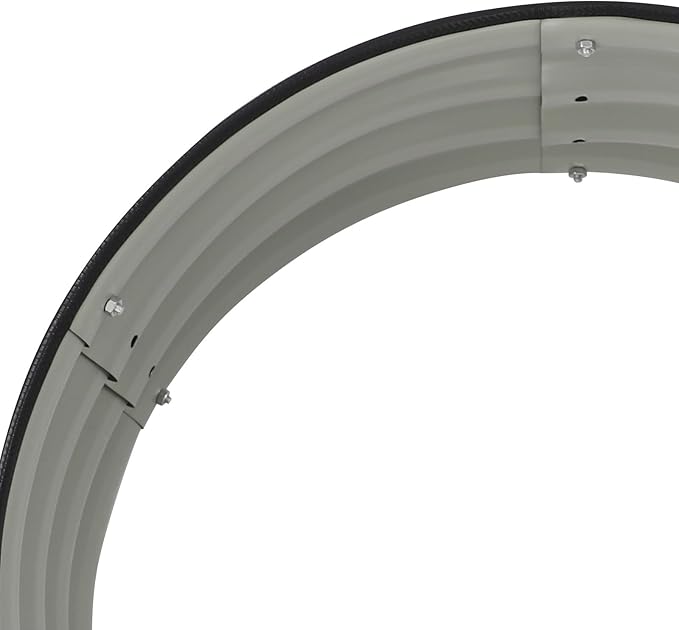 Galvanized Raised Garden Bed Kit 23.62×11.02in Planter Raised Garden Boxes Outdoor Oval Large Metal Raised Garden Beds for Vegetables Fruits Flowers Beds Outdoor