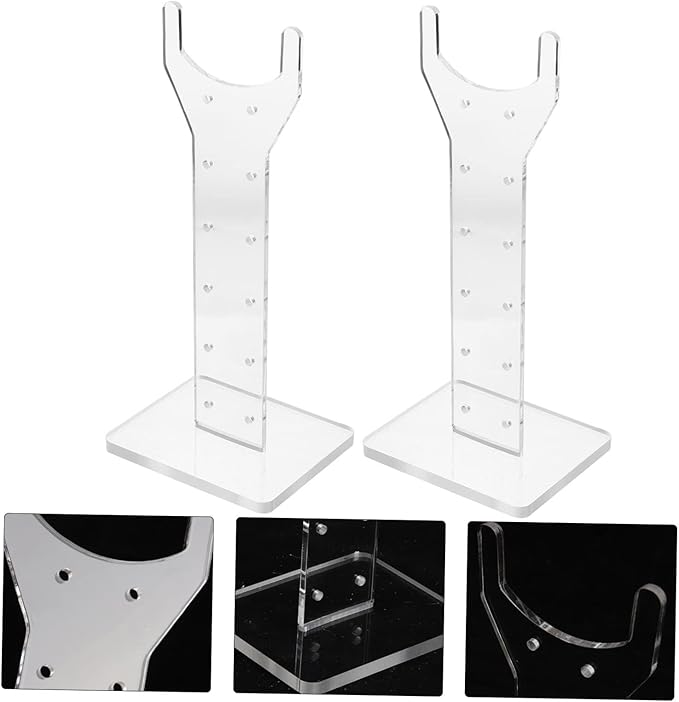 Vertical Stand for Grow Lights Adjustable Indoor Plant Light Rack Detachable Base Acrylic Support for Succulents and Greenhouse Use