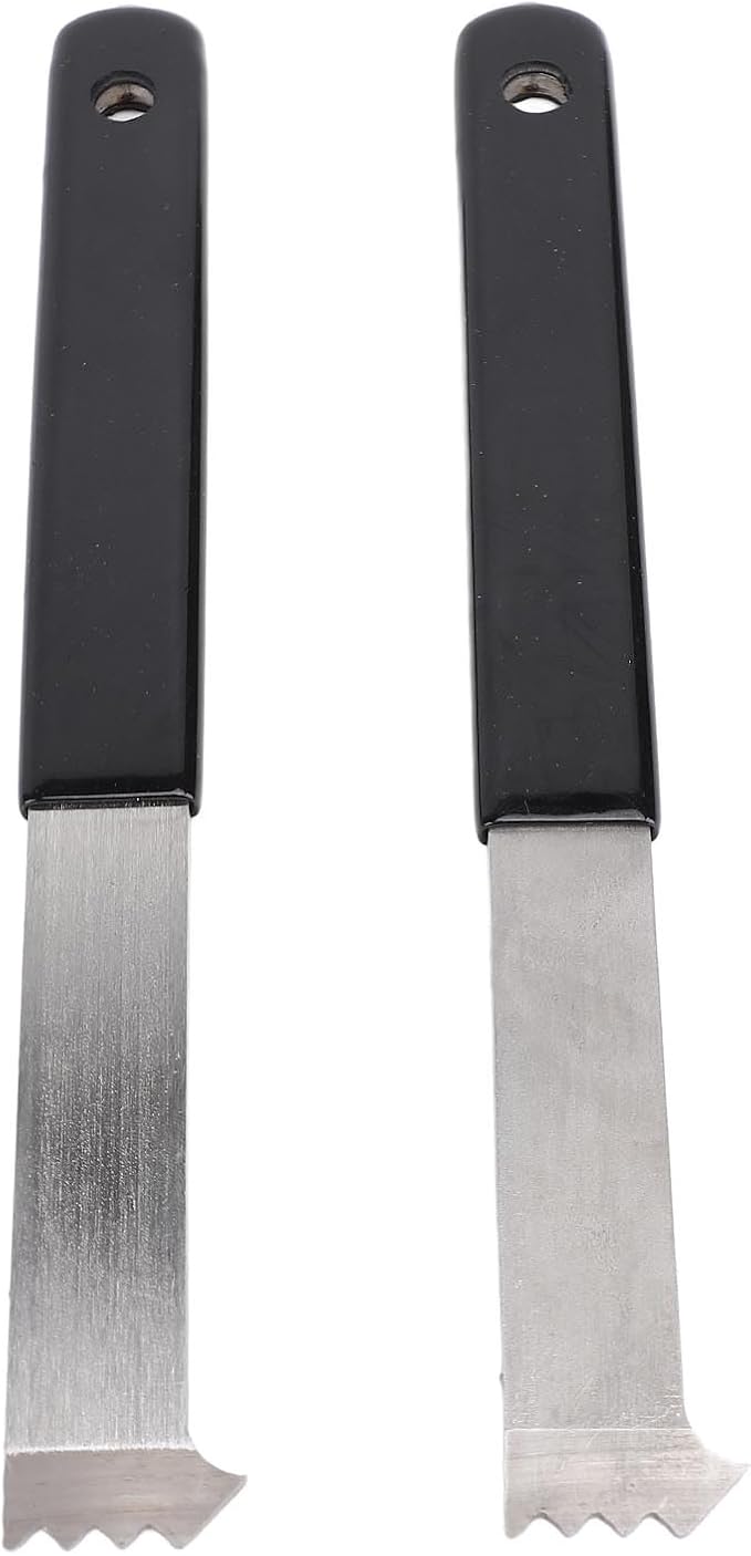 2Pcs Paver Puller Paver Extractor Tool Heavy Duty Paver Puller Tool Set - Paver Extractor with Joint Scraper and Micro Teeth for Easy Garden Brick and Block Replacement