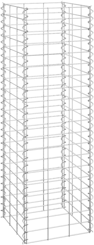 Gabion Raised Bed Silver Iron Medium Heavy Duty Gardening Pots &amp Planters 151249