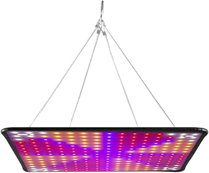 250W Indoor Full Spectrum Planting Vegetable Lamps 110V Indoor Natural Red/Blue Plants Panel Lamping 100-277V Succulent Hydroponic Growth Lights UV/IR Cultivation Seedling Red and Blue Plant Lighting
