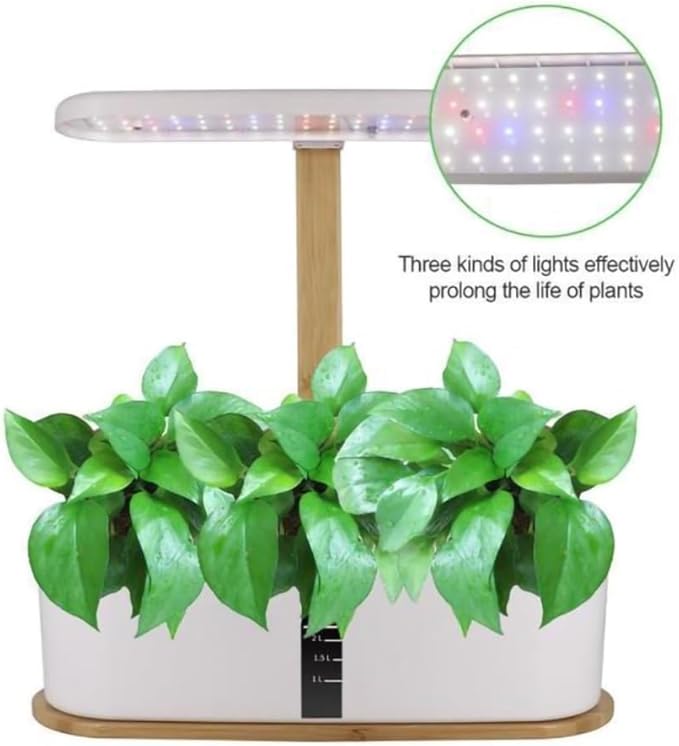Grow Mini Desktop LED Grow Light Hydroponic Planter - Home Soil-Free Indoor Vegetable/Strawberry Growing System