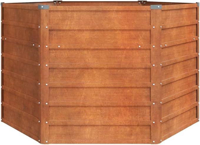 Garden Raised Bed Garden beds Outdoor Planter Boxes Outdoor Suitable for Flowers Patios Backyard Restaurants Rusty 50.8x50.8x30.3 Corten Steel