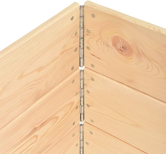 3pcs Stackable and Collapsible Wooden Pallet Collar Raised Garden Bed Small Pet Enclosures Multipurpose and Adjustable Storage Solution with Foldable Design 23.6x31.5-449