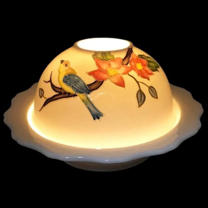 212 Main Bird &amp Flowers H &amp Painted Dome Light