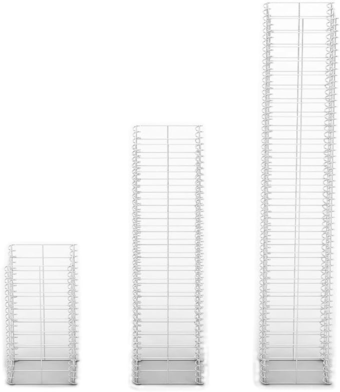 3 Piece Gabion Set Galvanized Wire Gabion Raised Bed Gabion Cages Basket Steel Woven Gabion Net for Backyard Garden -AA