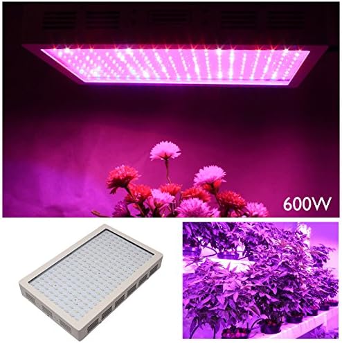 600W LED Grow Light Panel For Hydroponic Garden Greenhouse White(200pcsx3W leds)