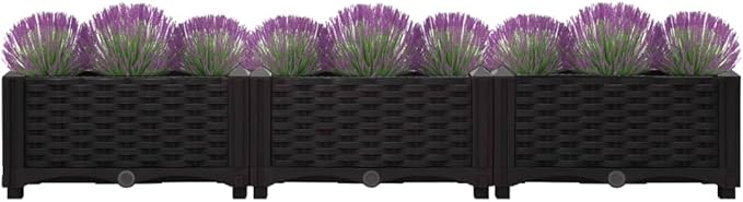 YAFF Raised Bed 47.2x15.7x9.1 Polypropylene (11.242lbs)