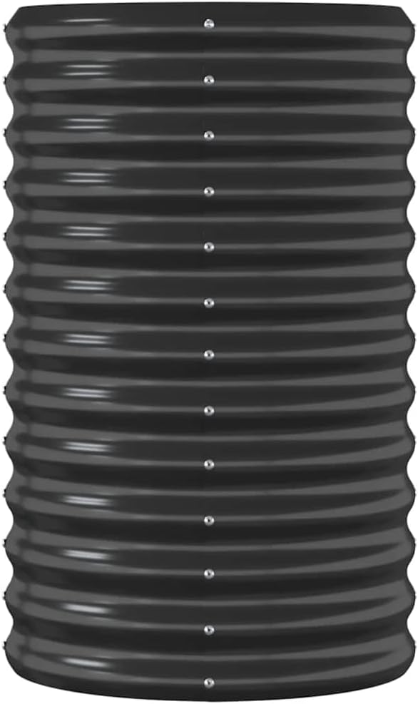 SKM Garden Raised Bed Powder-Coated Steel 114x40x68 cm Anthracite (Weight-7KG)