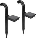 Focket  2Pcs 23.2in Solar Landscape Spotlights with Monocrystalline Panel for Garden Yard Pathway Driveway Lighting (Warm Light)