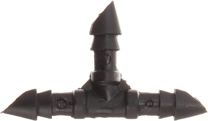 3-Pack (75 total pieces) Orbit 1/4 Drip Barbed Tee for Drip Irrigation Tubing - 25 pack (3)