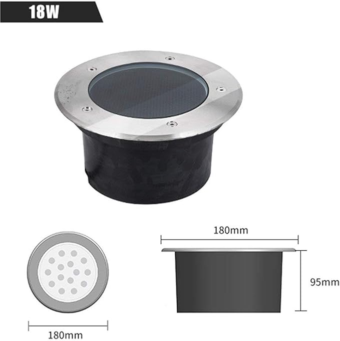 Floor LED Spotlight - 24V Integrated LED Floor lamp Landscape Lighting Honeycomb Anti-Glare Buried Lights IP67 Waterproof Garden Ground Spotlight LED Underground Light Landscape Decoration (Wh