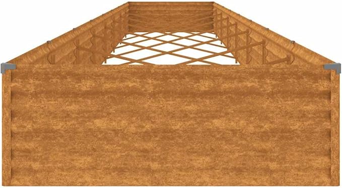 25 ft Corten Steel Garden Raised Bed Large Planter Box Rustic Brown Rectangular Outdoor Flower Beds for Patio Yard Balcony &amp Veggie Patch