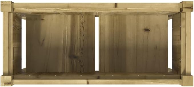 Raised Garden Bed Set of 2 27.6 Cube Planter Box Treated Pinewood Outdoor Large Planter for Vegetables Flowers Herbs Patio Balcony Garden