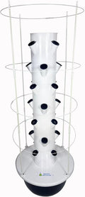 Hydroponic Tower Growing System Vertical Planter Tower with Climbing Trellis 20/28/36 Plants Sites Water Circulation Suitable for Indoor and Greenhouse
