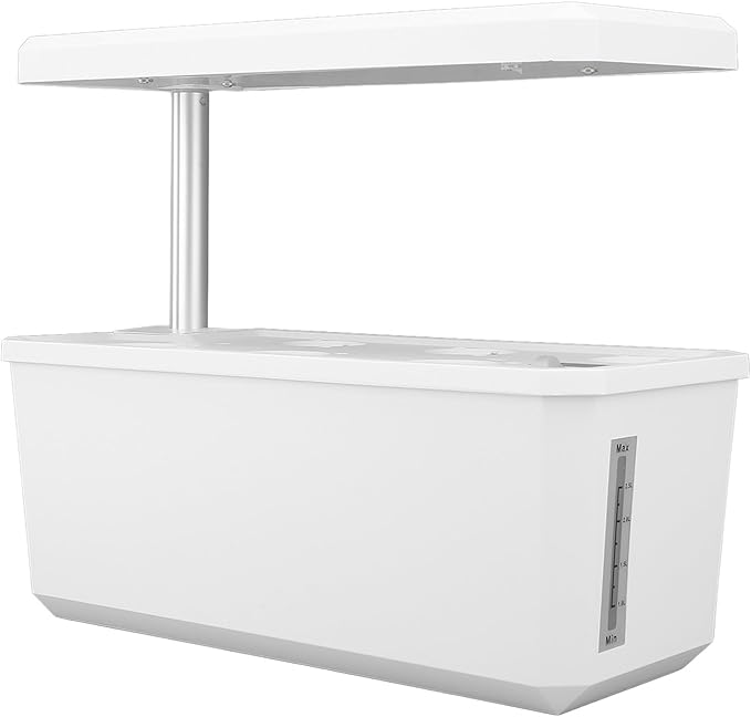 Hydroponics Growing System Automatic Control 100-240V Simple Operation ABS Intelligent Hydroponics Growing Machine for Kitchen (White) DAUZyh15pgqixr-12