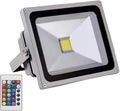 Outdoor Spotlight Ground Floodlight 220V Low Voltage Led Beam Light IP65 Waterproof Landscape Tree Light for Garden Patio Pathway Construction Searchlight(RGB+Remote Control50W)