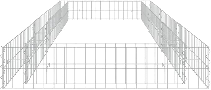 Gabion Raised Bed Galvanized Steel 118.1x39.4x7.9 tWeight-21 lbs