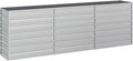 vidaXL Galvanized Steel Raised Bed - Large Durable Outdoor Garden and Patio Planter - Suitable for DIY Gardening Plants Vegetables Herbs and Flowers - Easy Assembly