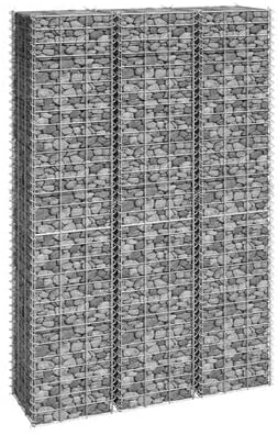 Raised Planter BoxPlants Elevated Garden BoxesElevated Vegetable Growing BedGrow Herbs and Vegetables OutdoorsGabion Raised Beds 3 pcs 11.8x11.8x59.1 Iron