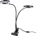 LED Plant Growth Light with Double Heads Indoor Use Lamp for Greenhouse Home USB Powered Clip Design for Succulents Potted Plants