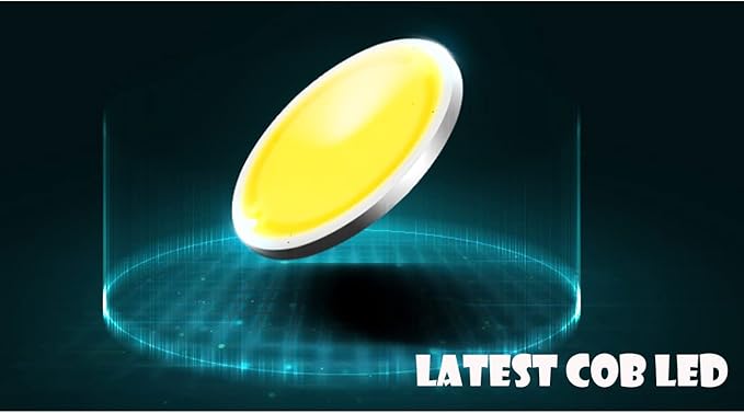 Accent Uplight 7W COB LED Stepless Dimming Adjustment Remote Control Spotlight Light with Foot Pedal Switch Whtie Cord Flexibly Extra Light Rotating for Plants Landscape 3 Lights