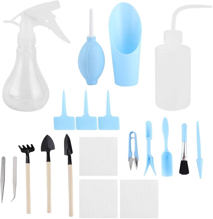 Lightweight Plants Tool Set Easy to Carry and for Bonsai Indoors Small Plants with Bonsai Plants Tool (Blue)