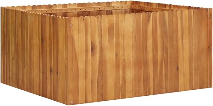 SKM Garden Raised Bed 100x100x50 cm Solid Acacia Wood (Weight-25KG)