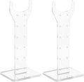 Yardwe Grow Light Stand for Indoor Plants Acrylic Metal Rack Sturdy Safe for T20 Grow Lights Enhance Plant Growth