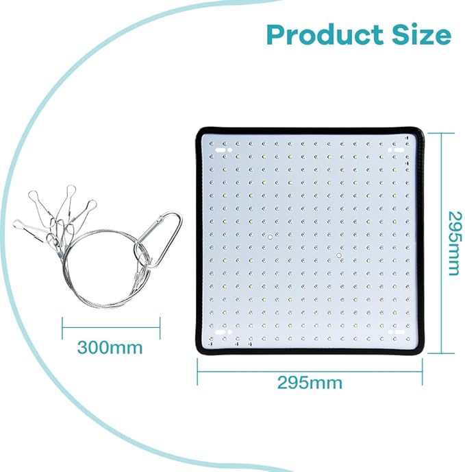 4PCS 1500W LED Grow Lamps 225 LEDs with Full Spectrum Ideal for Plant Cultivation E Light Design Perfect for Indoor Gardens Greenhouses &amp Seedlings. Enhances Growth with Balanced Lighting Suit