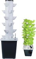 Garden Hydroponic Growing 15/20/25/30 Pods Hydroponics Tower Aeroponics Grow Kit Aquaponics Planting with Hydrating Pump Adapter Net