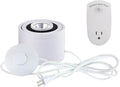 LED Accent Uplight with White Foot Switch Portable Spot Light Motion Sensor Device Activates Lights 7W LED Spotlight Decorative Light Backlight Leaning for Loft Gallery Exhibition