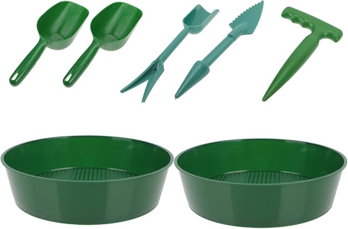 balacoo 1set Garden Tool Soil Sifter Shovel for Gardening Portable Cultivation Kit Soil Screens Shovels Planting Tool Maker for Garden Balcony Greenhouse